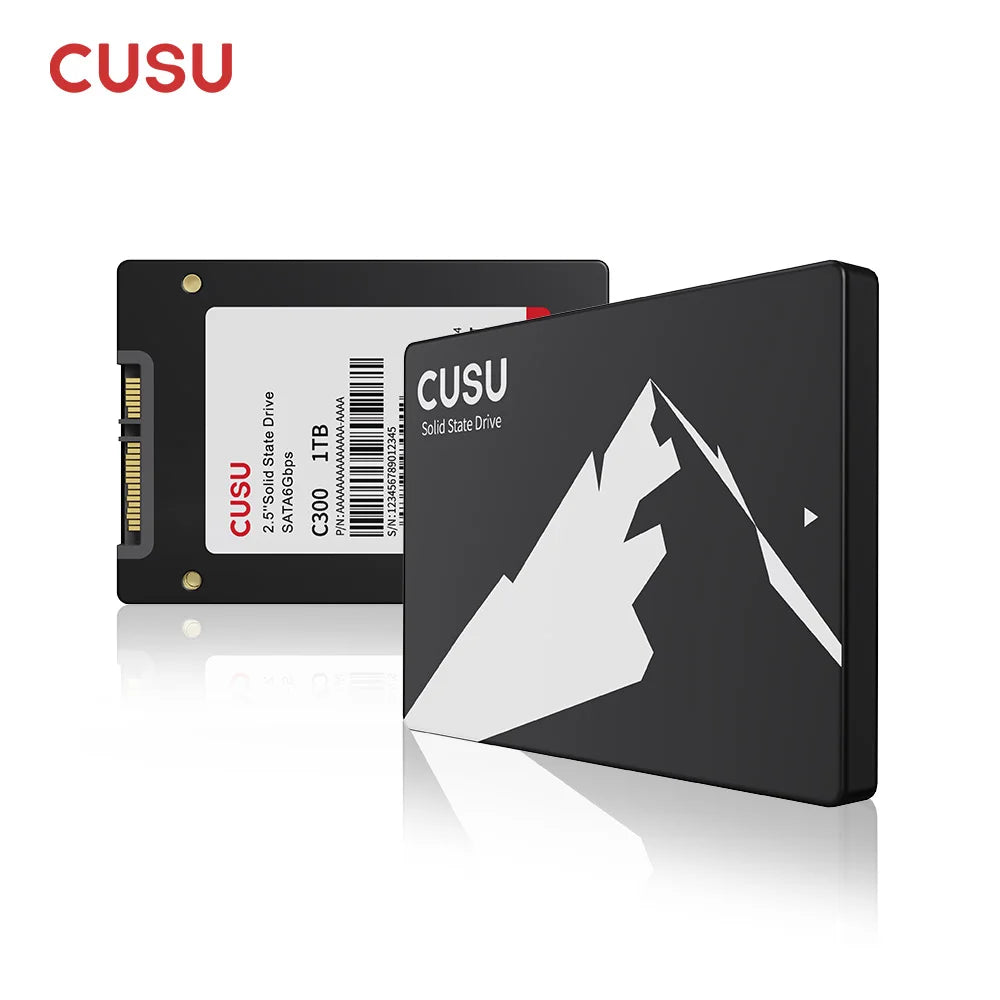 CUSU SATA 2.5” SSD – 128GB/256GB/512GB/1TB/2TB Hard Drive for Computer & Laptop