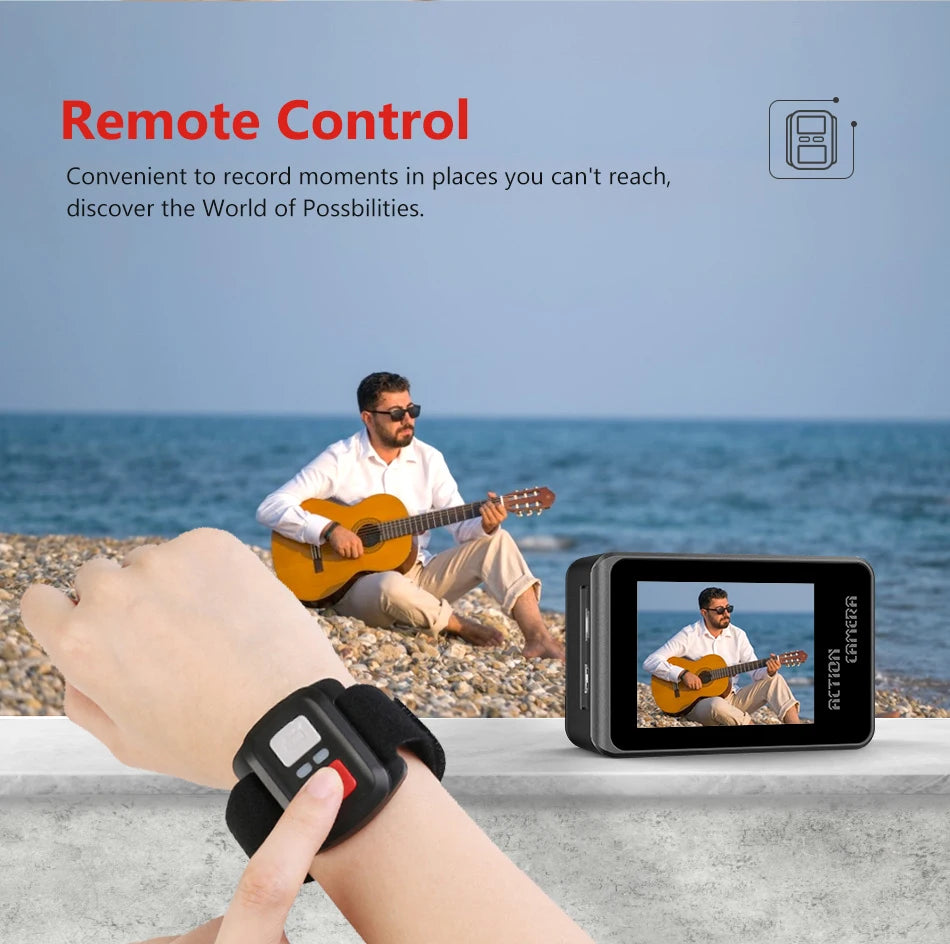 CERASTES 4K60FPS Action Camera with EIS & Interchangeable Lens