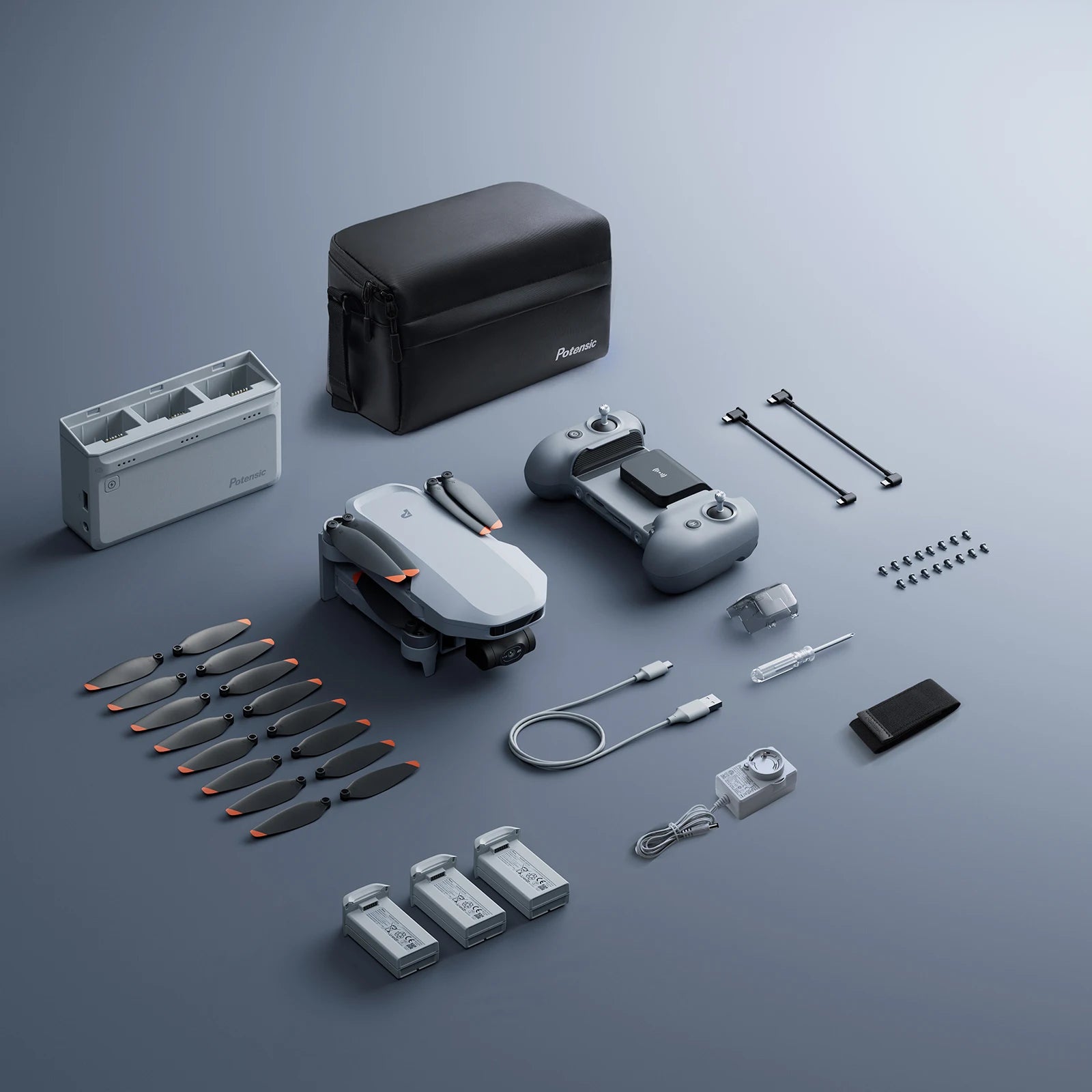 Potensic ATOM 2 4K HDR Camera Drone with 3-Axis Gimbal & 8K Photo