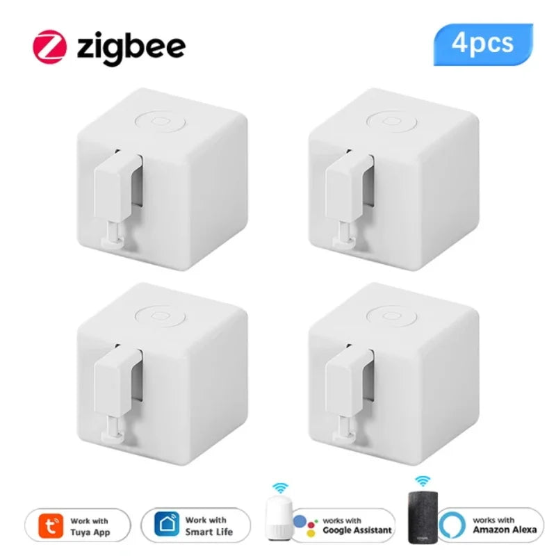 Tuya ZigBee Fingerbot Plus Smart Button Pusher Switch Alexa Google APP Control
