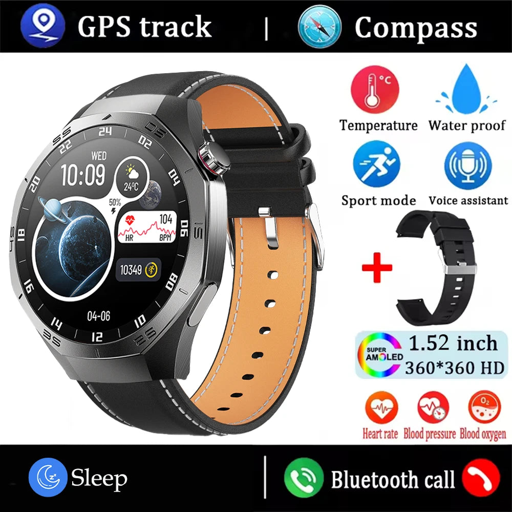 2025 Smartwatch for Android & iOS with AMOLED, GPS & Calls