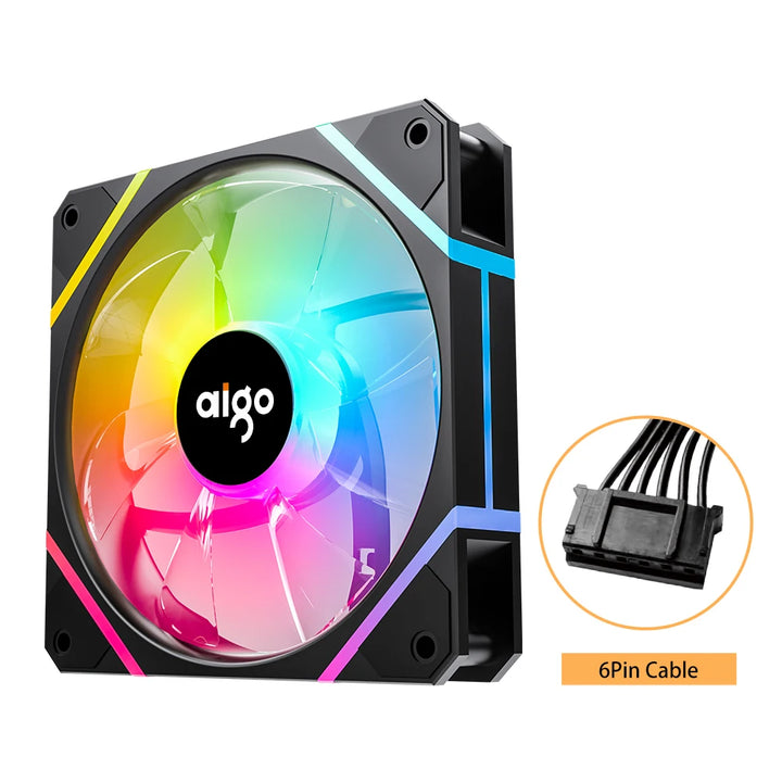 Aigo AM12 RGB 120mm PC Case Fan Kit