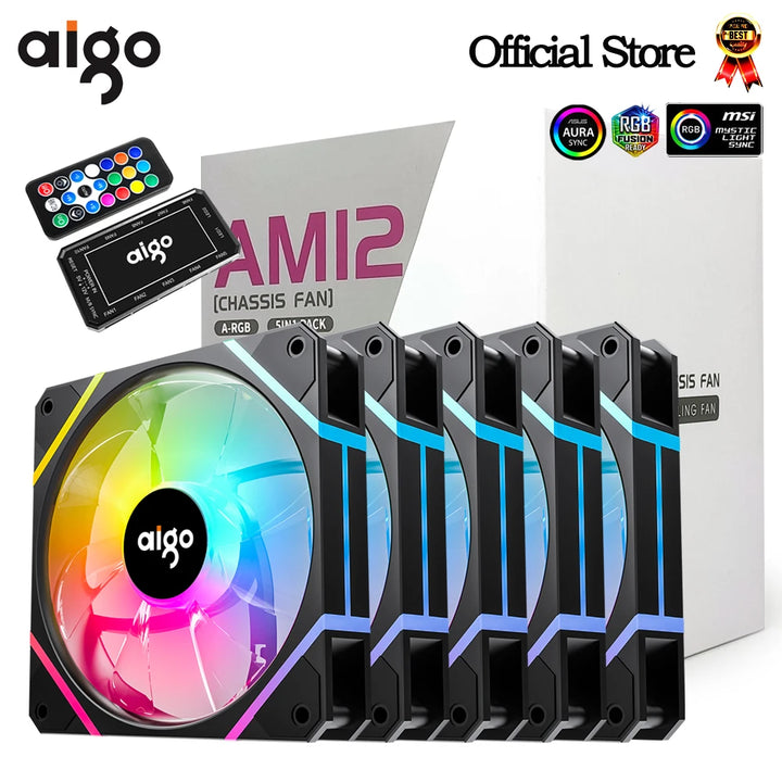 Aigo AM12 RGB 120mm PC Case Fan Kit