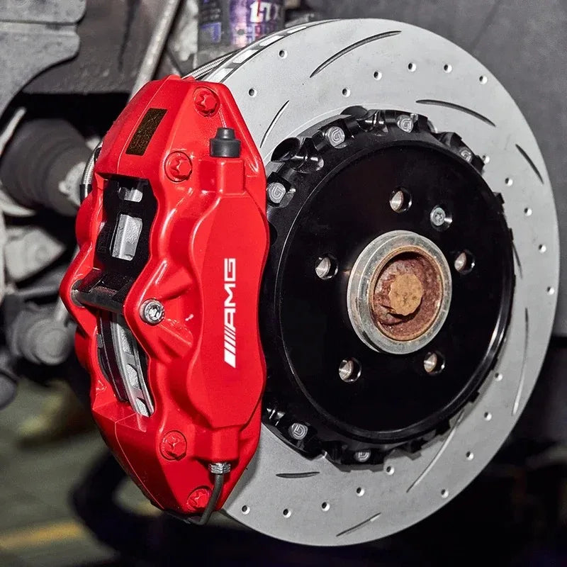 6pcs Brake Caliper Stickers Heat-Resistant Decals for Mercedes-Benz