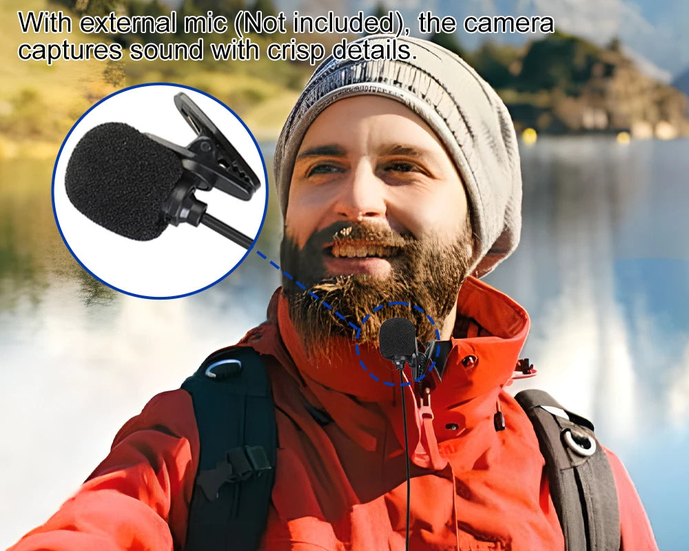 Ourlife MTR40 5K Action Camera with Touch Screen & Remote