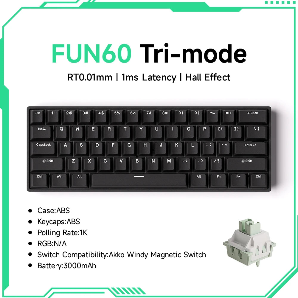 Akko MonsGeek FUN60 60% Mechanical Gaming Keyboard