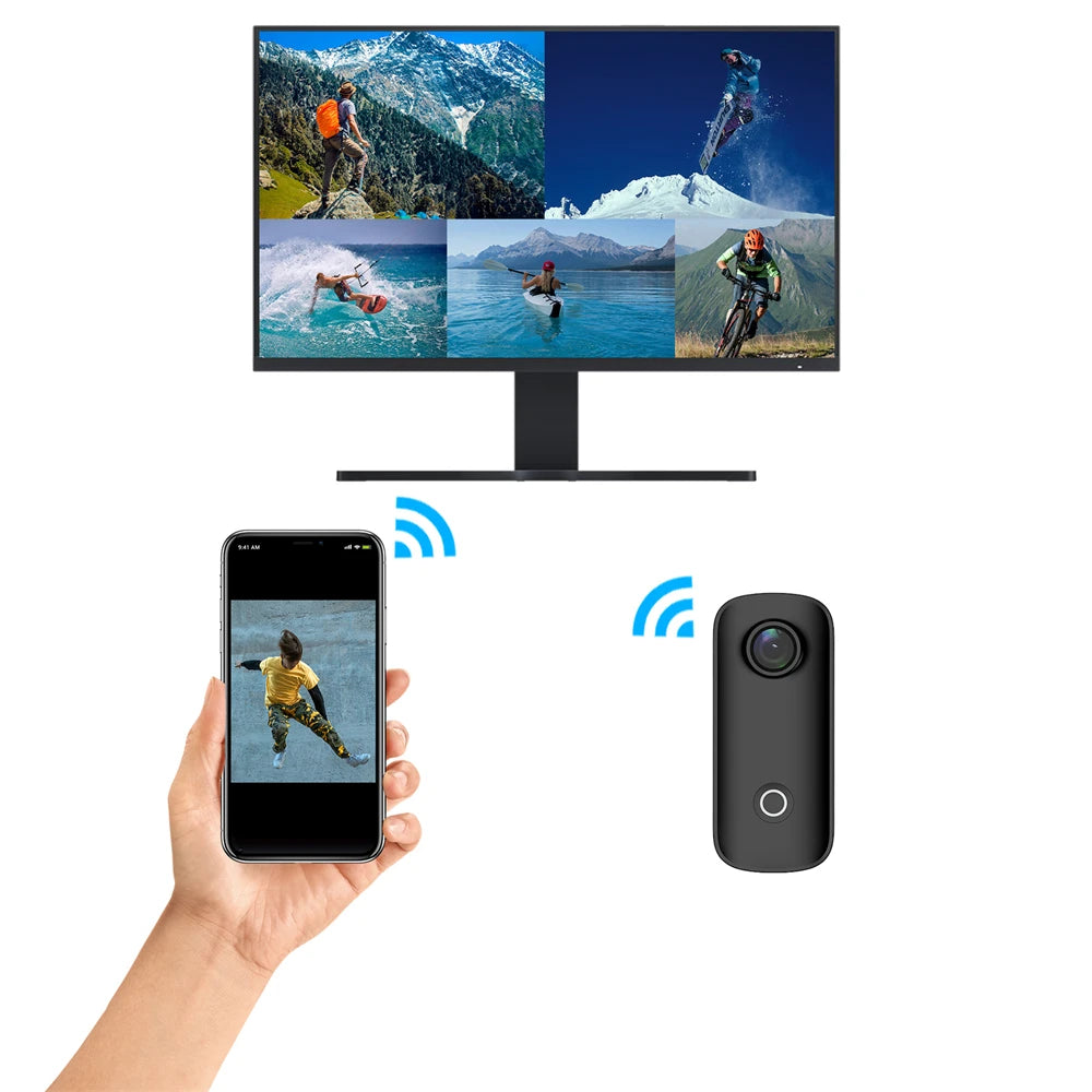 SJCAM C100 Plus 4K Action Camera Waterproof with WiFi & EIS