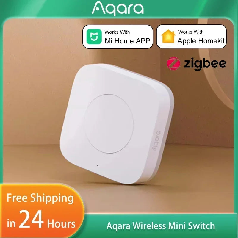Aqara ZigBee Wireless Mini Switch Smart Remote Button Works