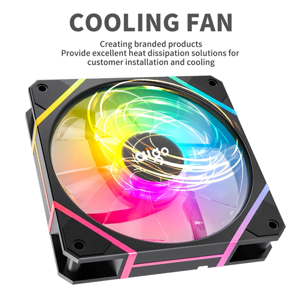 Aigo AM12 RGB 120mm PC Case Fan Kit