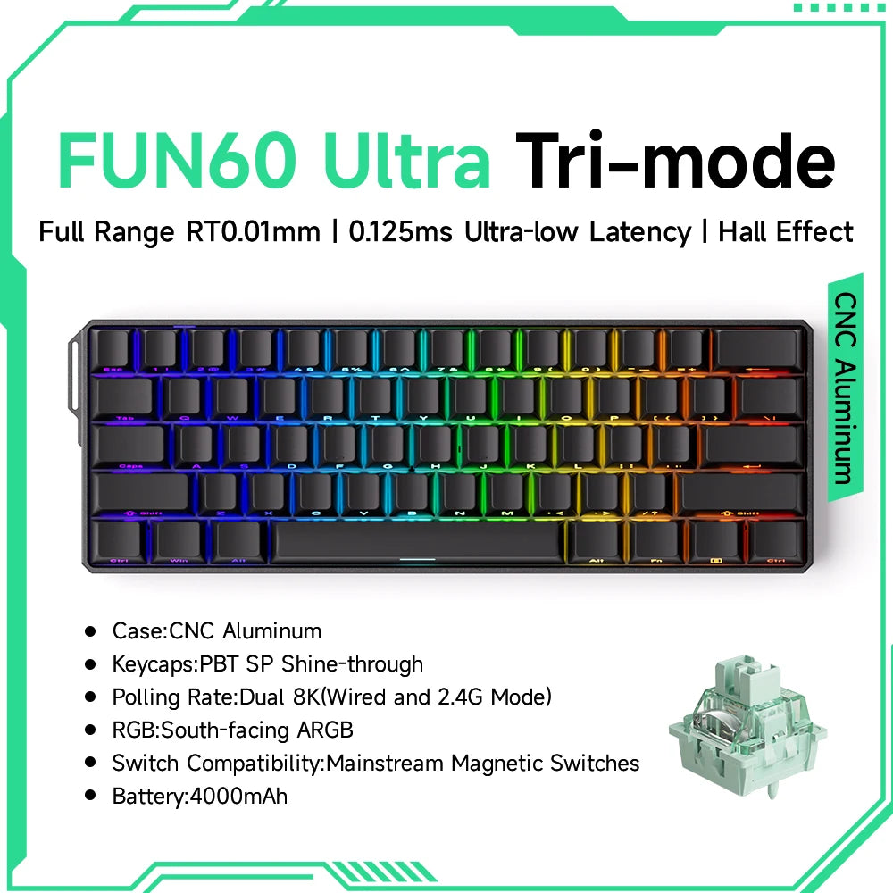 Akko MonsGeek FUN60 60% Mechanical Gaming Keyboard