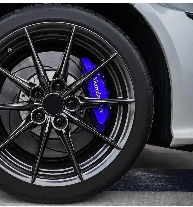 6pcs Brake Caliper Stickers Heat-Resistant Decals for Mercedes-Benz