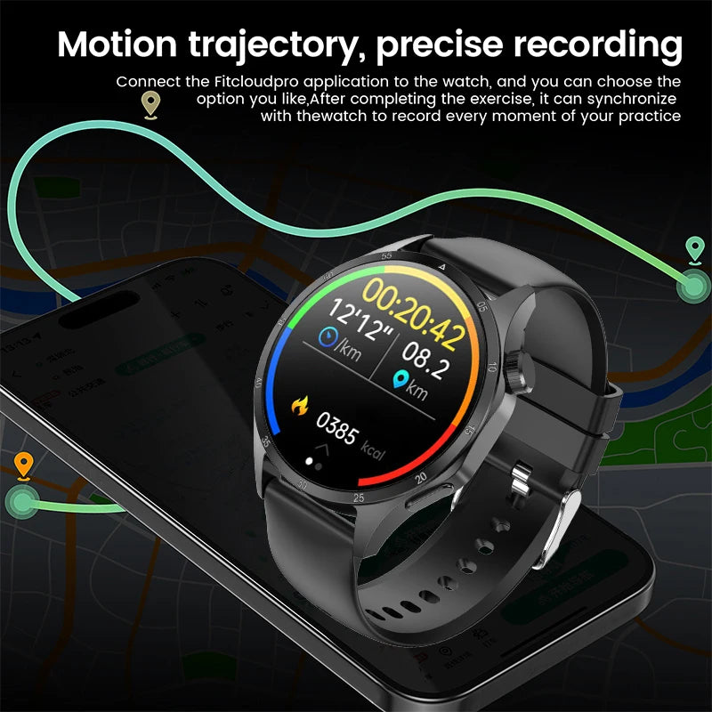2025 Men’s Smartwatch with AMOLED, GPS & Bluetooth Calls
