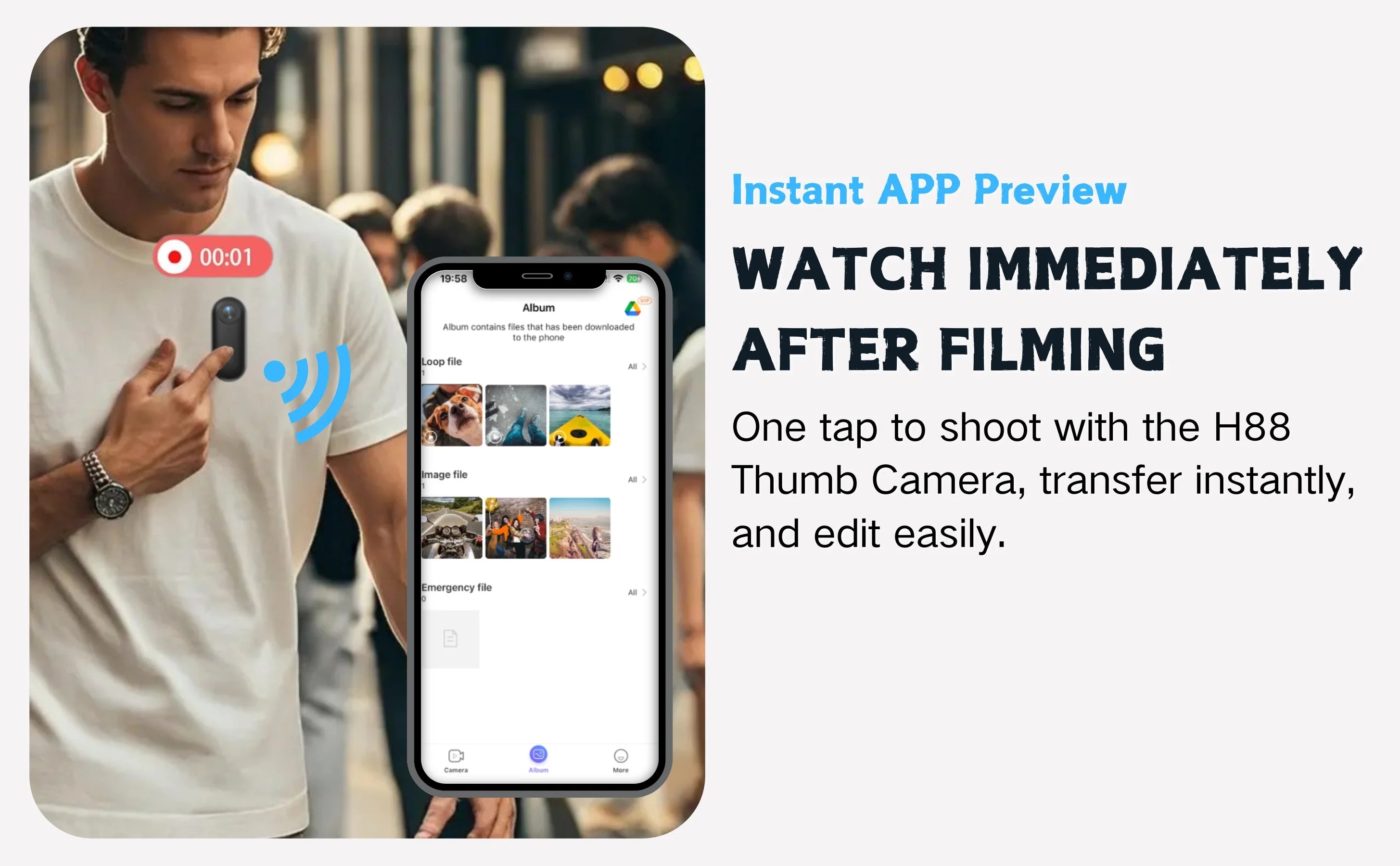 4K FHD Outdoor Sports Action Camera for Helmet & Bike