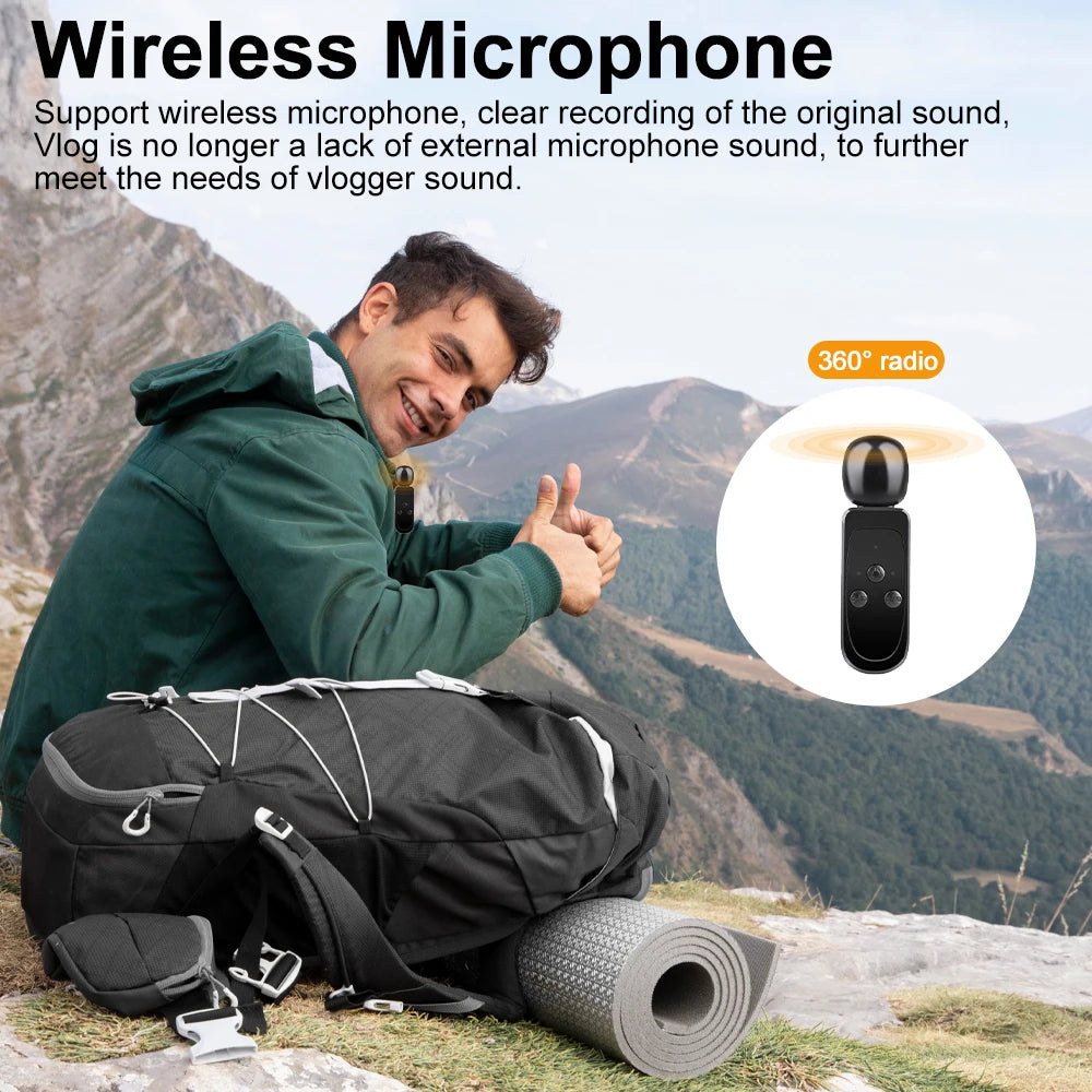 Ourlife MTR40 5K Action Camera with Touch Screen & Remote