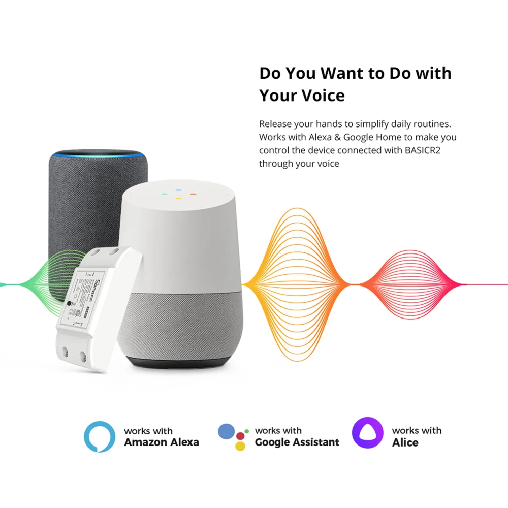 SONOFF Basic R2 Mini WiFi Smart Switch DIY Module APP Remote Control 220V