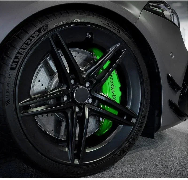 6pcs Brake Caliper Stickers Heat-Resistant Decals for Mercedes-Benz