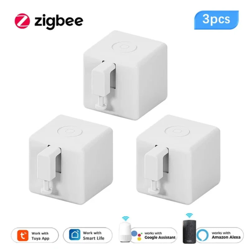 Tuya ZigBee Fingerbot Plus Smart Button Pusher Switch Alexa Google APP Control