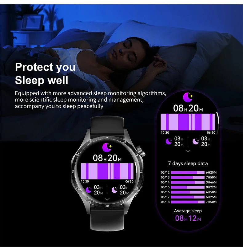 2025 Men’s Smartwatch with AMOLED, GPS & Bluetooth Calls