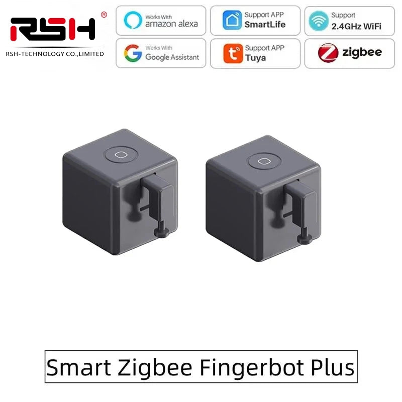 Tuya ZigBee Fingerbot Plus Smart Button Pusher Switch Alexa Google APP Control