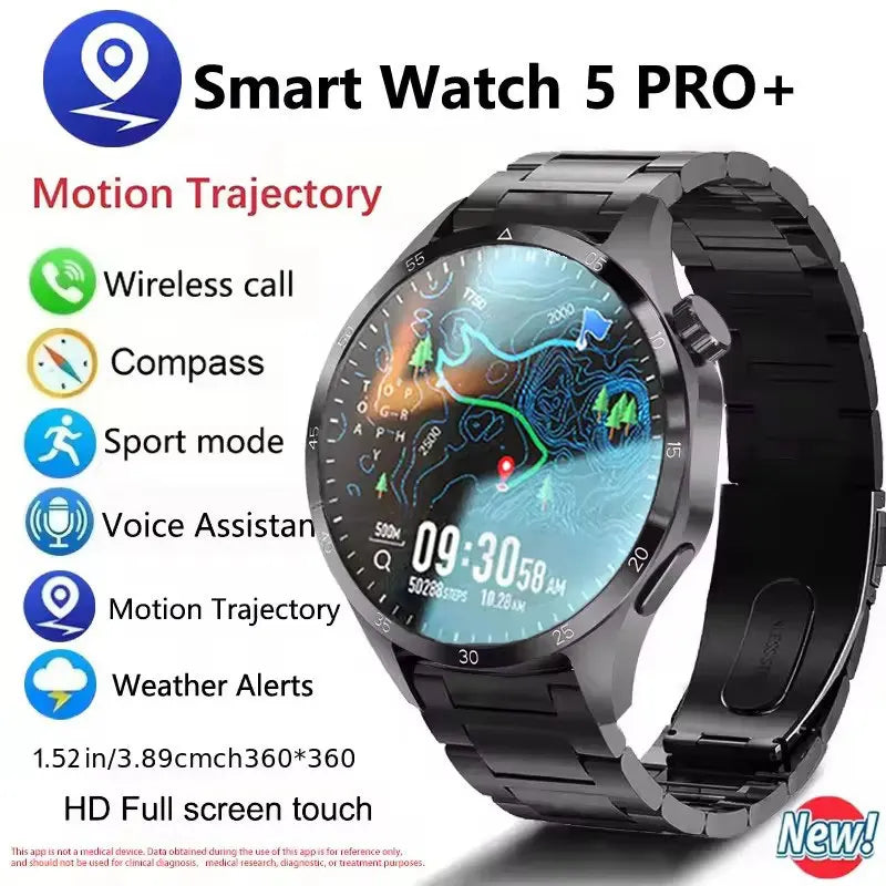 2025 Men’s Smartwatch with AMOLED, GPS & Bluetooth Calls