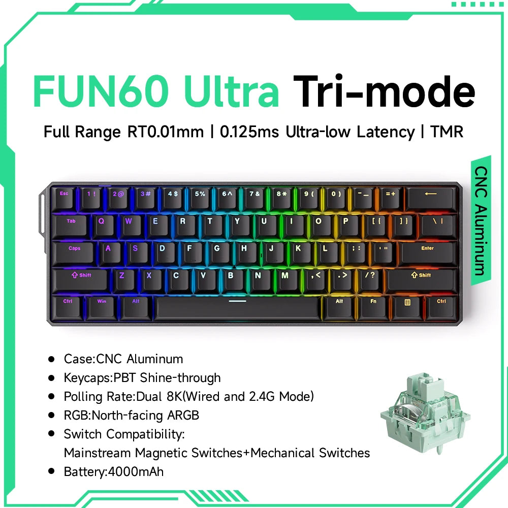 Akko MonsGeek FUN60 60% Mechanical Gaming Keyboard