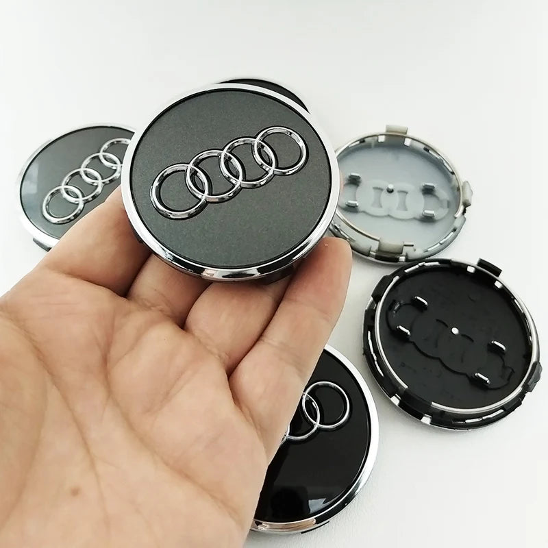4pcs Car Wheel Center Hub Caps for Audi – 60mm–77mm