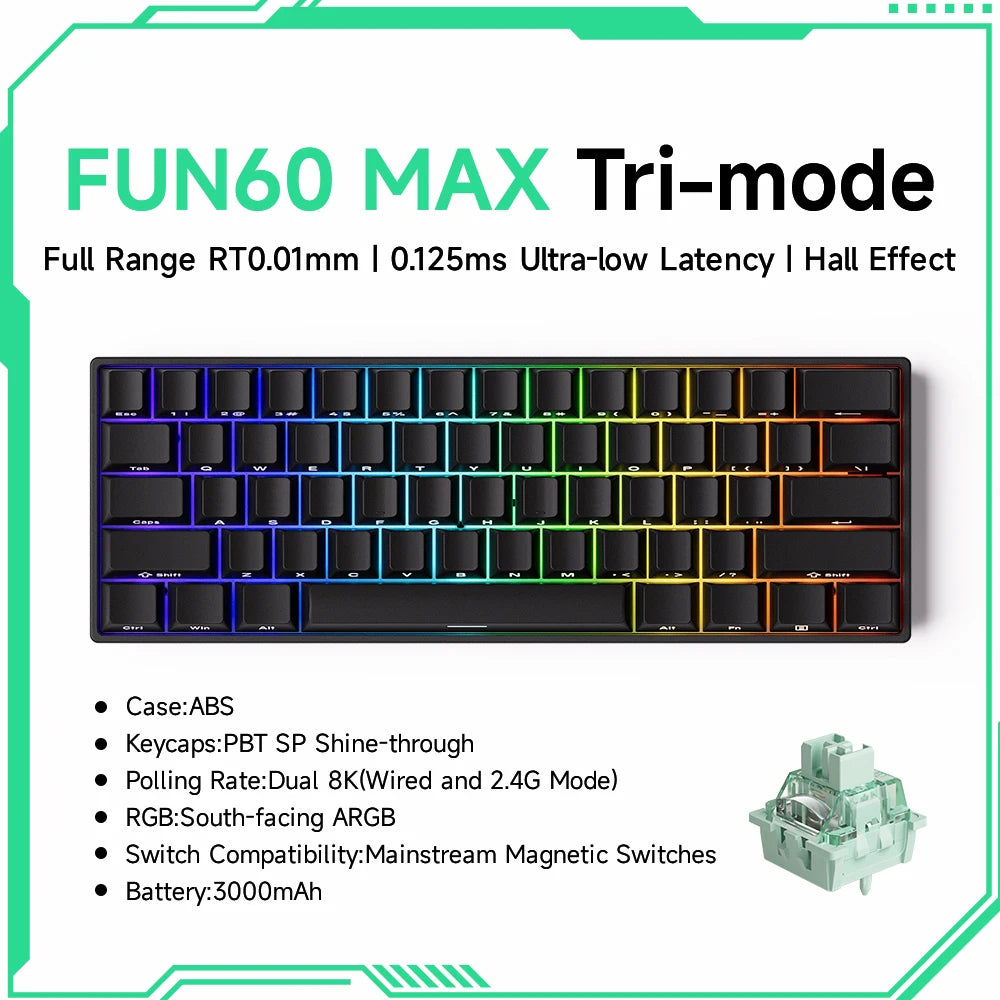 Akko MonsGeek FUN60 60% Mechanical Gaming Keyboard