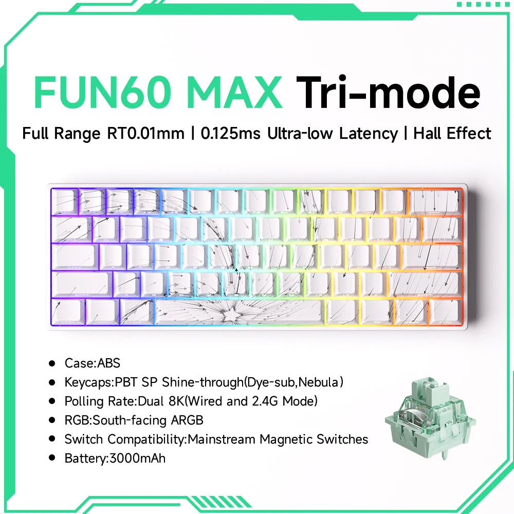 Akko MonsGeek FUN60 60% Mechanical Gaming Keyboard