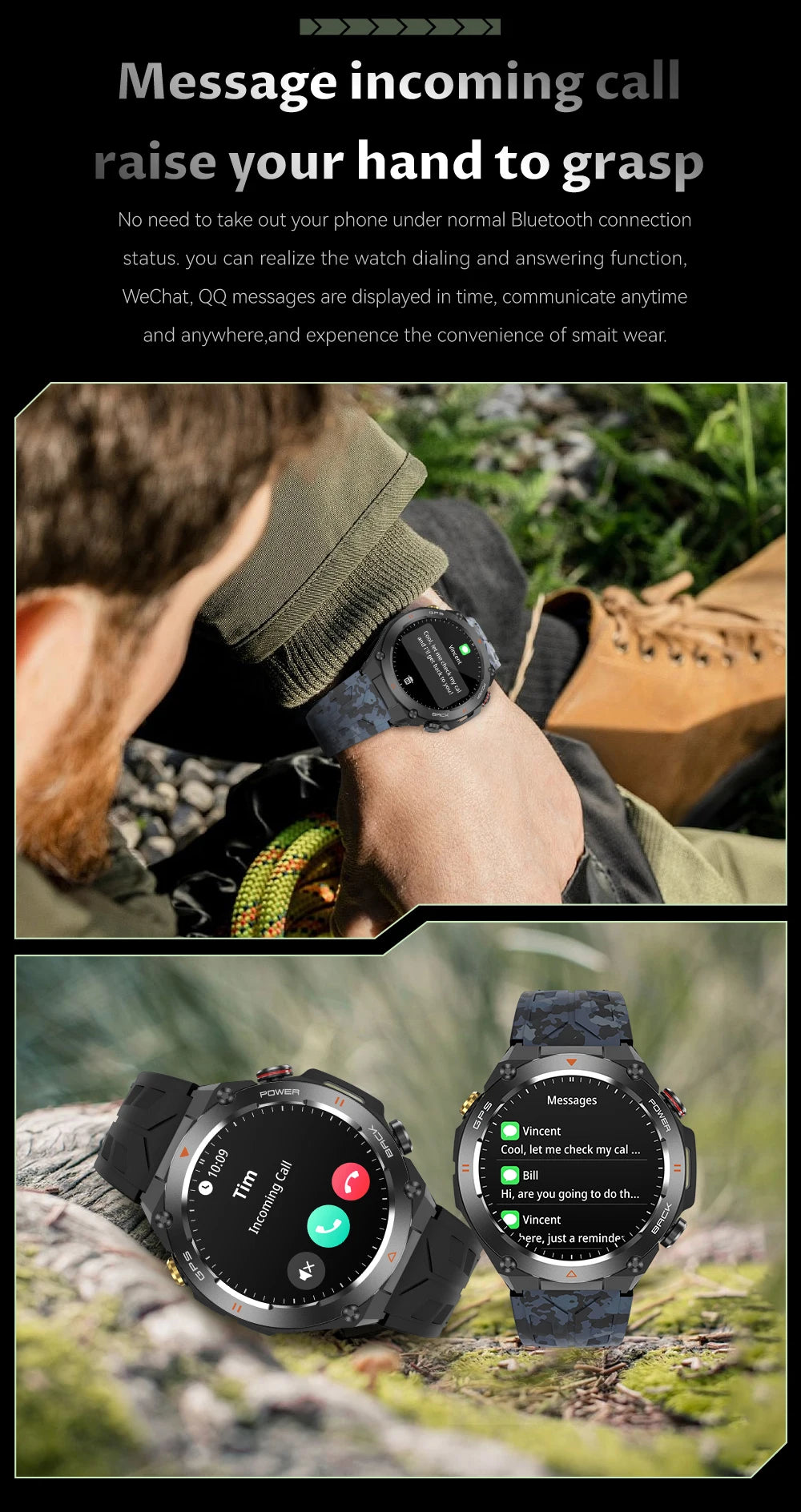 COLMI V75 GPS Smartwatch 2024 with 1.45" Ultra HD Display