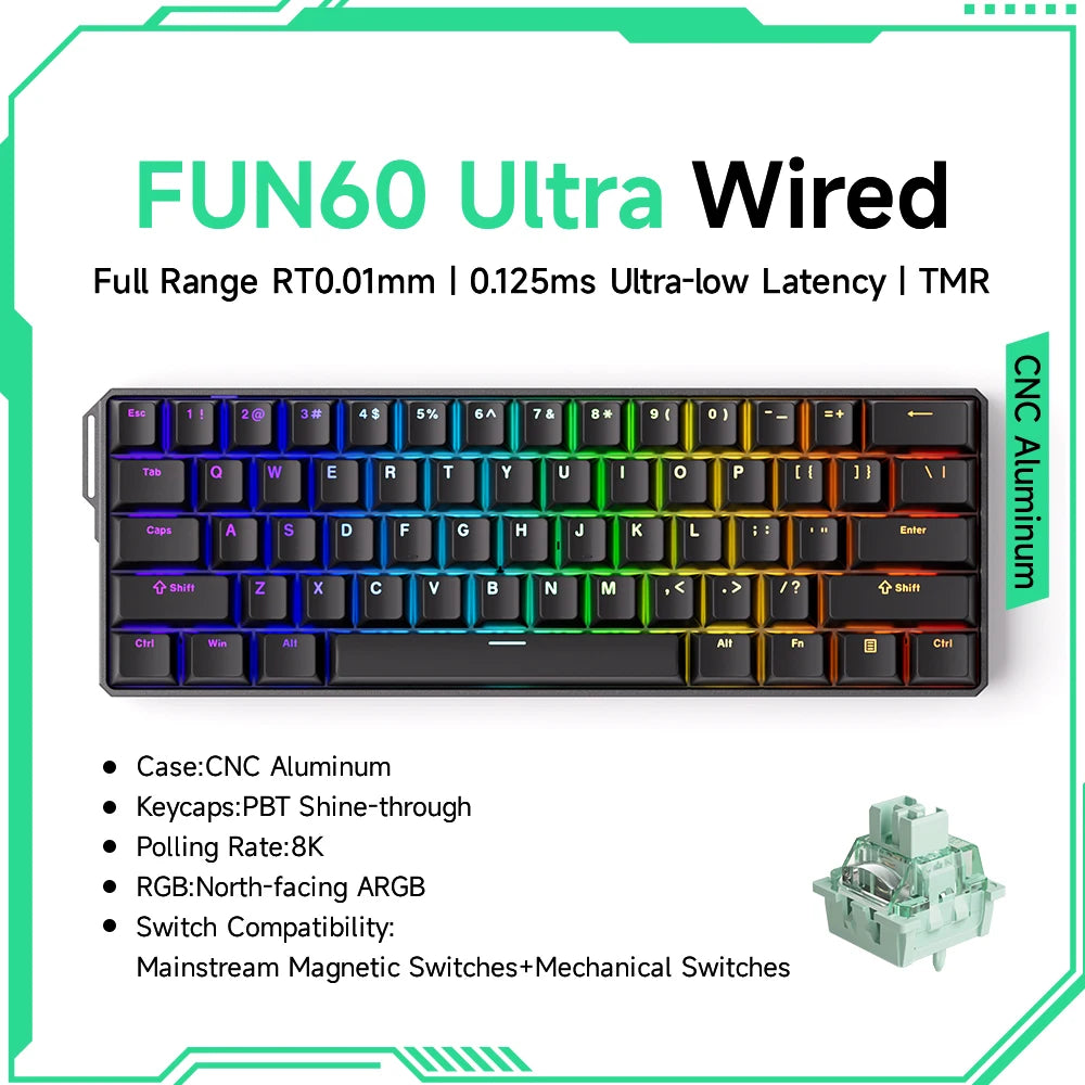 Akko MonsGeek FUN60 60% Mechanical Gaming Keyboard