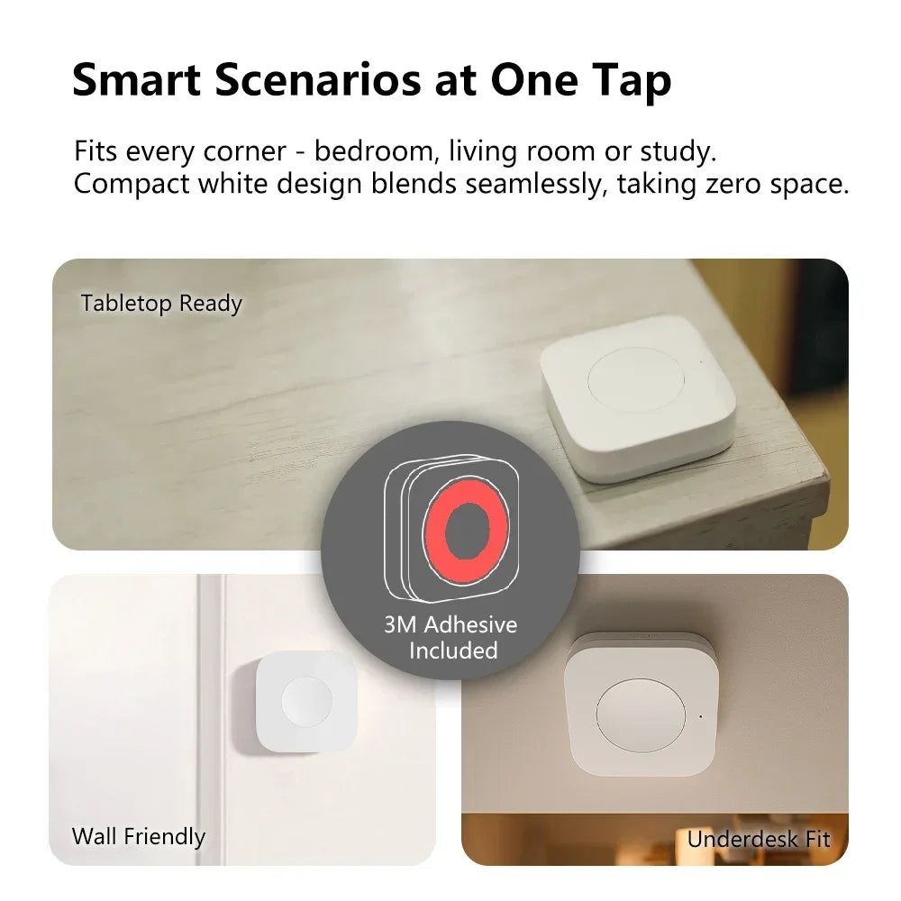 Aqara ZigBee Wireless Mini Switch Smart Remote Button Works