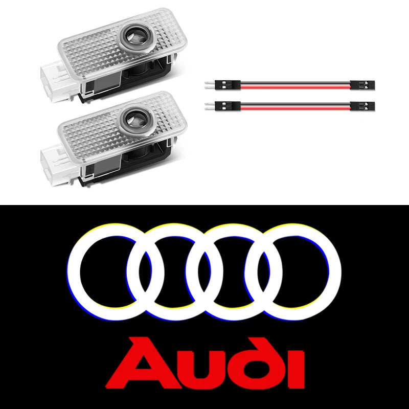 Car Door LED Welcome Lights Projector Lamps for Audi Sline Series