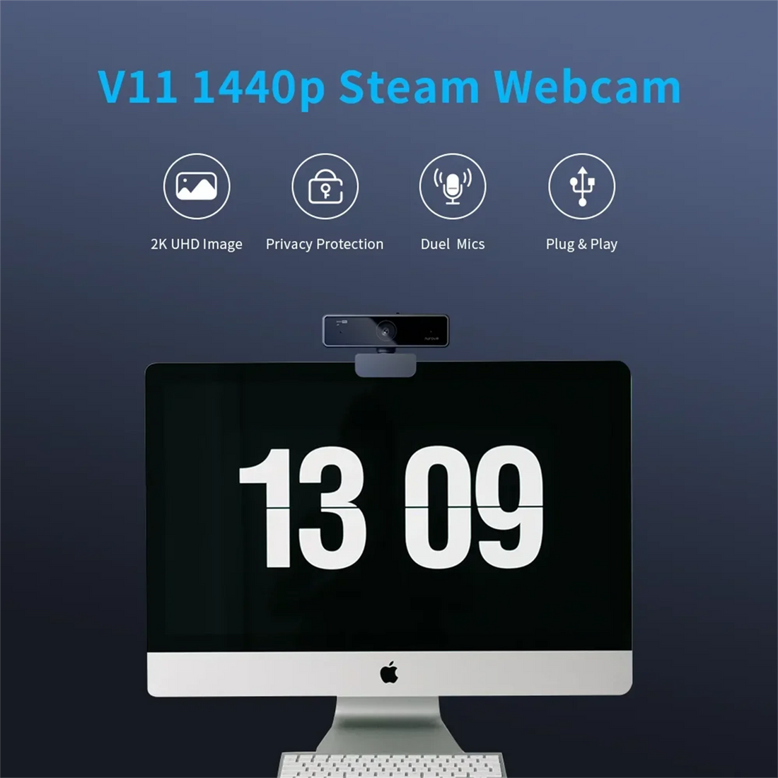 Nuroum V11 Full HD 1080p USB Webcam