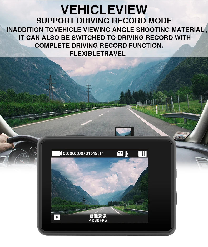 Ultra HD 4K Action Camera Waterproof with WiFi & 170° Wide Angle