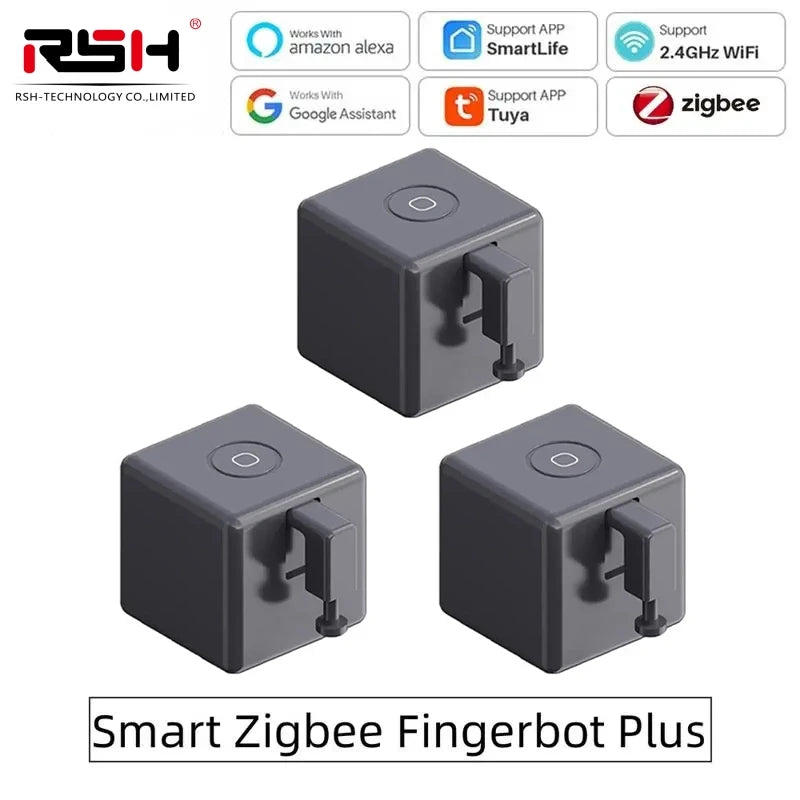 Tuya ZigBee Fingerbot Plus Smart Button Pusher Switch Alexa Google APP Control