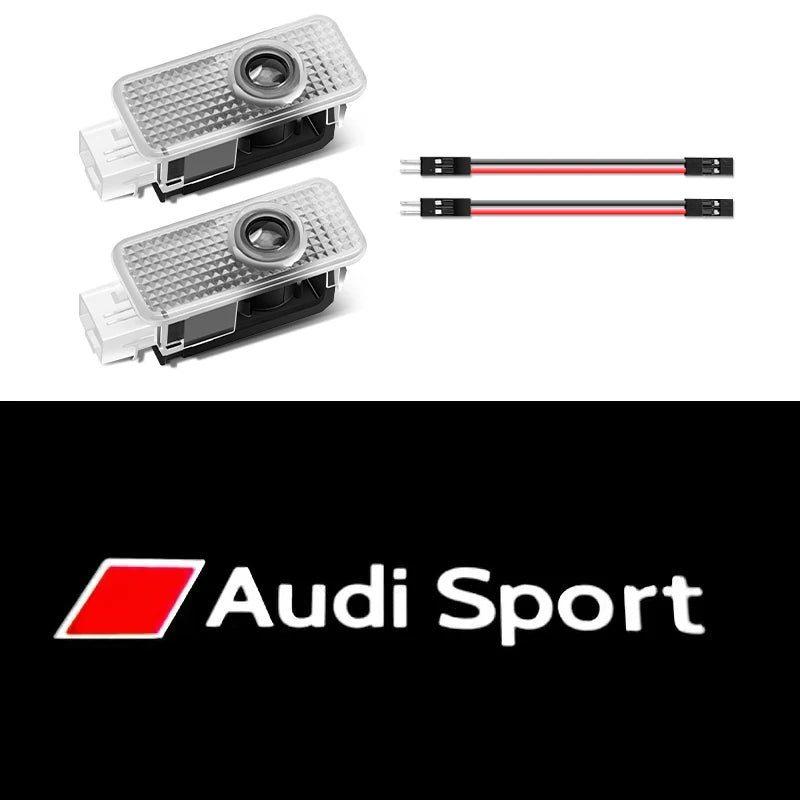 Car Door LED Welcome Lights Projector Lamps for Audi Sline Series