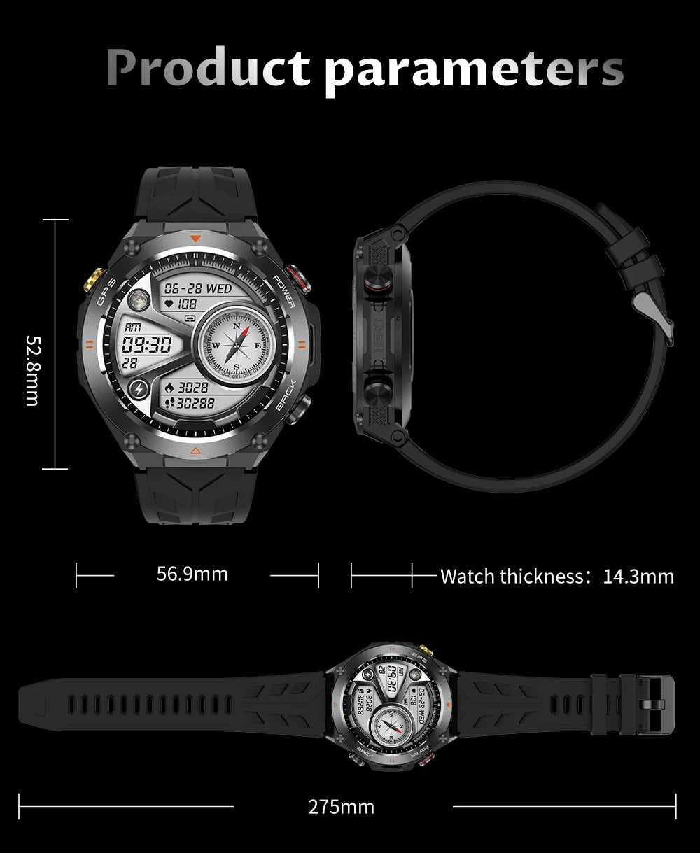 COLMI V75 GPS Smartwatch 2024 with 1.45" Ultra HD Display