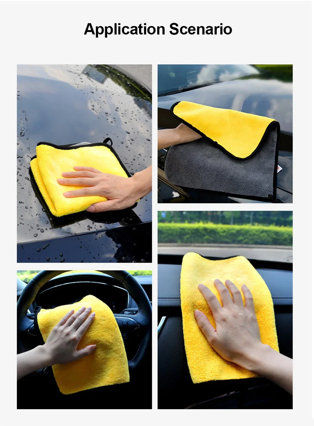 Thickened Microfiber Car Wash Towels