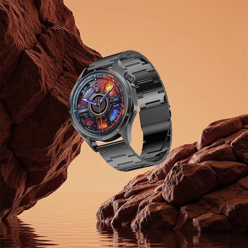 2025 Men’s Smartwatch with AMOLED, GPS & Bluetooth Calls
