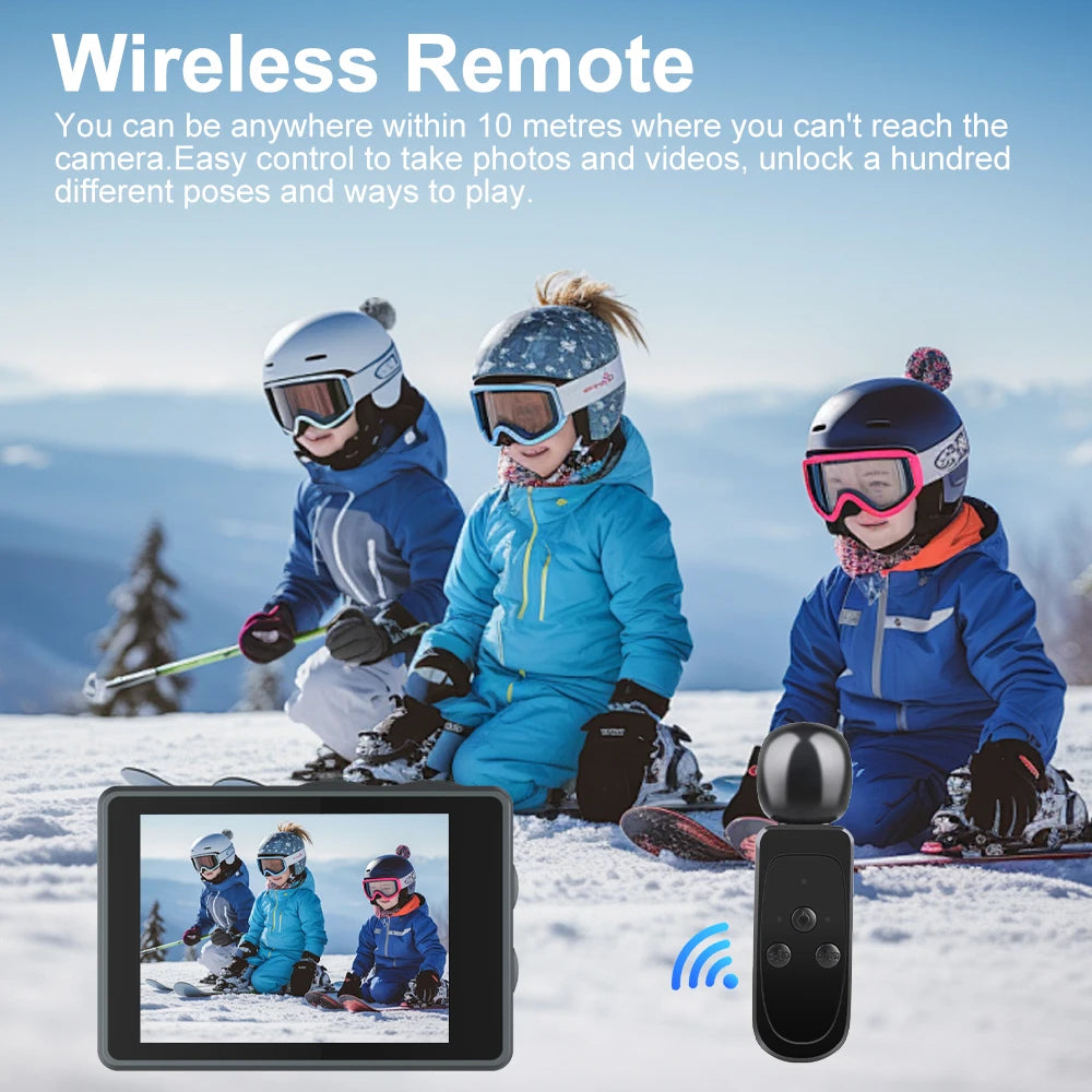 Ourlife MTR40 5K Action Camera with Touch Screen & Remote