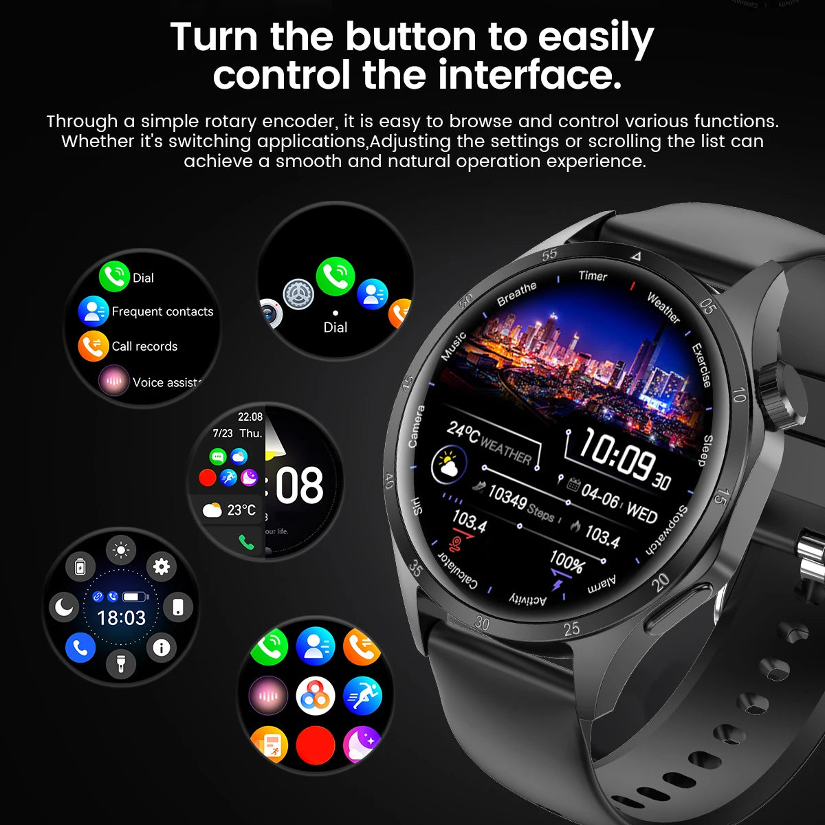 2025 Men’s Smartwatch with AMOLED, GPS & Bluetooth Calls