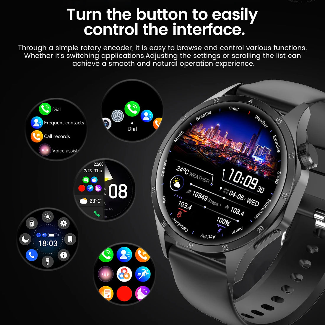 2025 Men’s Smartwatch with AMOLED, GPS & Bluetooth Calls