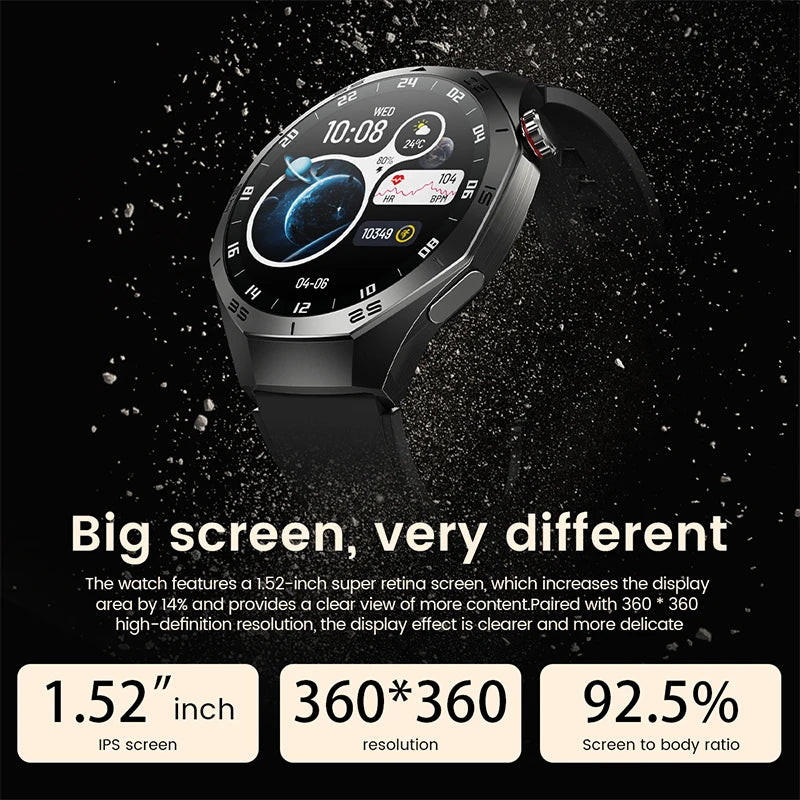 2025 Smartwatch for Android & iOS with AMOLED, GPS & Calls