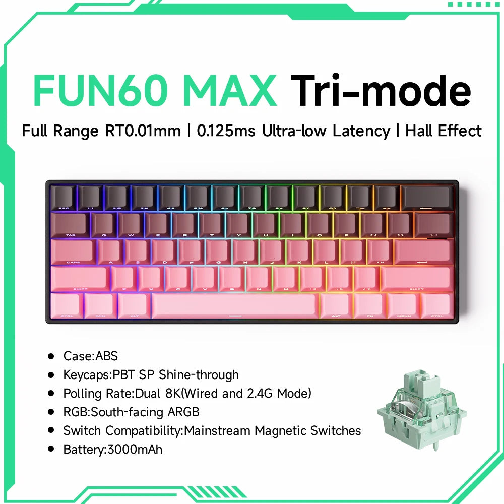 Akko MonsGeek FUN60 60% Mechanical Gaming Keyboard