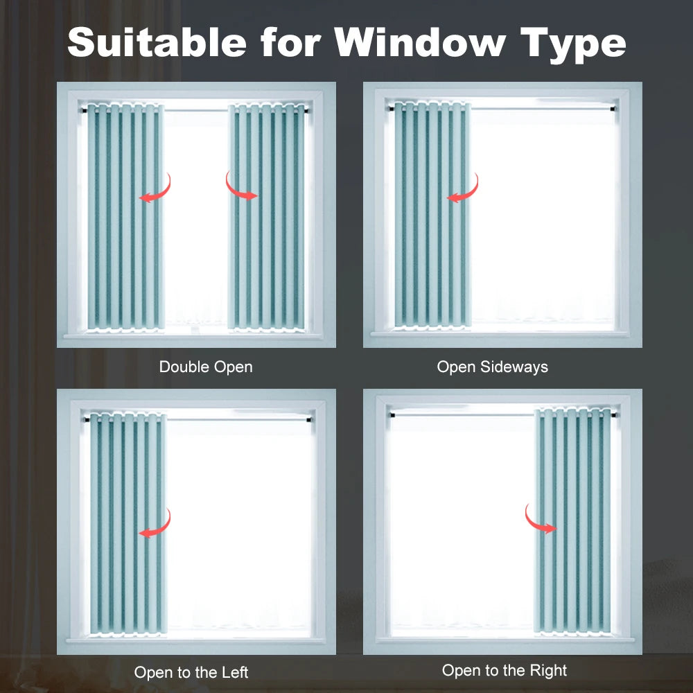 Tuya ZigBee/WiFi Smart Curtain Motor 155mm Silent Electric Shutter