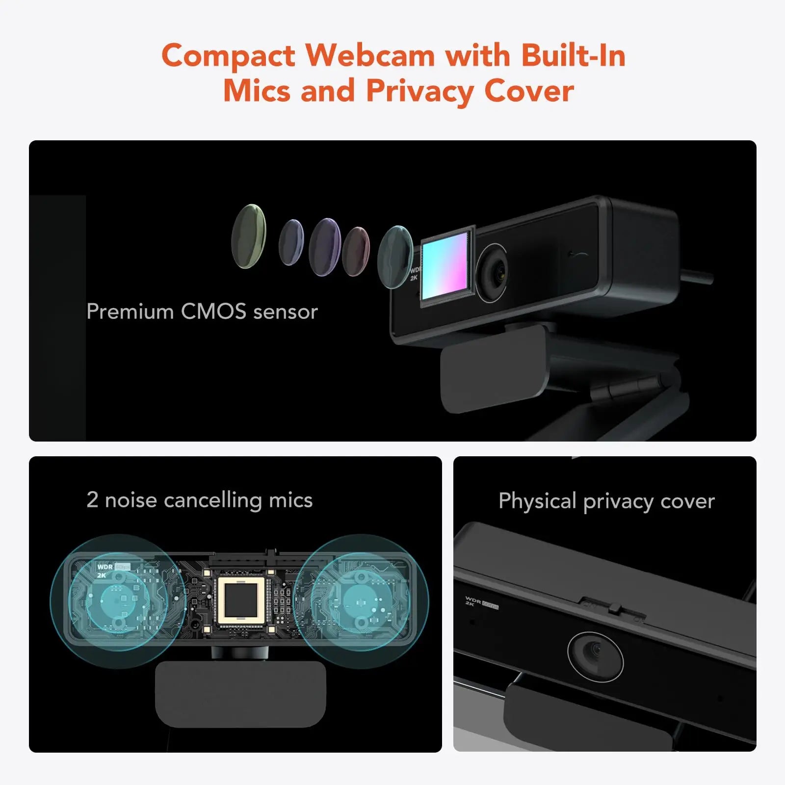 Nuroum V11 Full HD 1080p USB Webcam