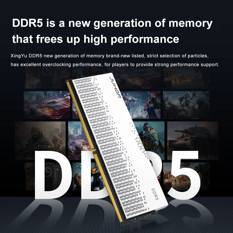 JUHOR DDR5 RAM – 16GB/32GB Desktop Memory
