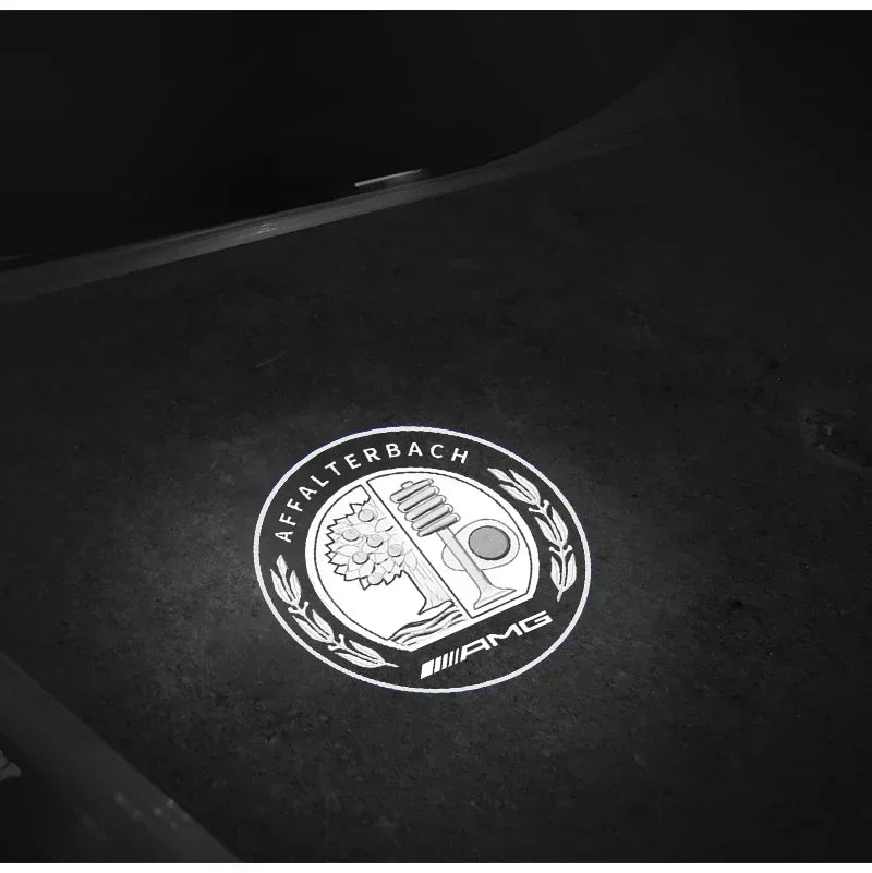 2PCS Car Door Welcome Logo Light for Mercedes Benz