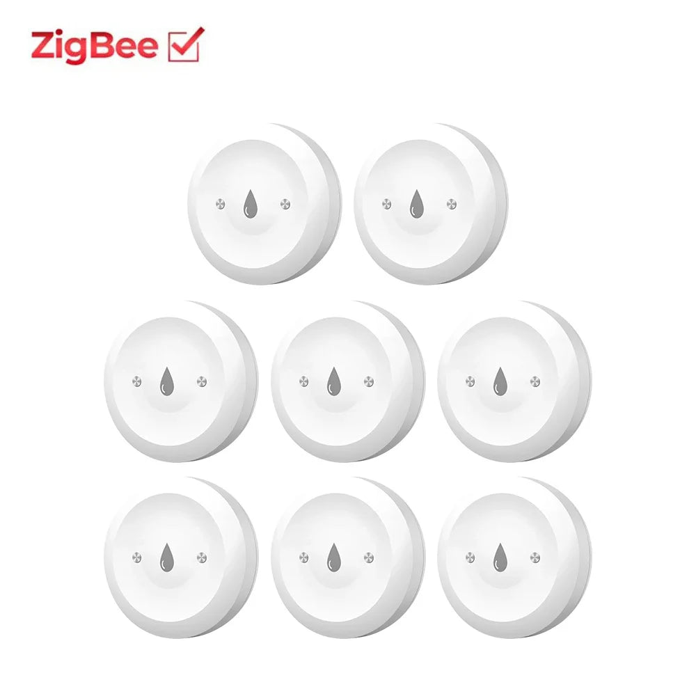 Tuya ZigBee Water Leak Sensor Smart Life 2MQTT Water Immersion Alarm Detector