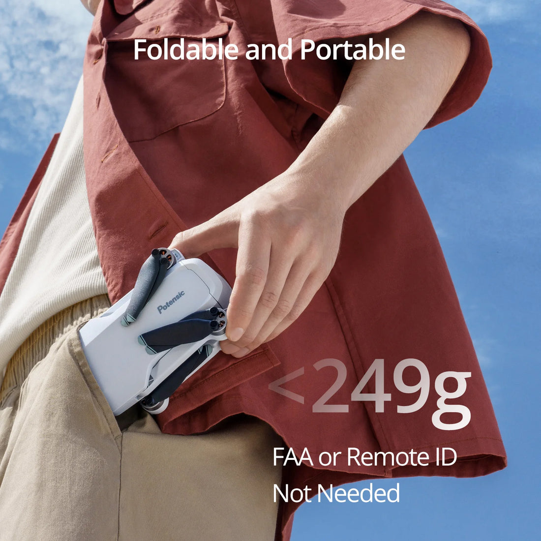 Potensic C0 Mini Drone 4K Camera with 3-Axis Gimbal & GPS